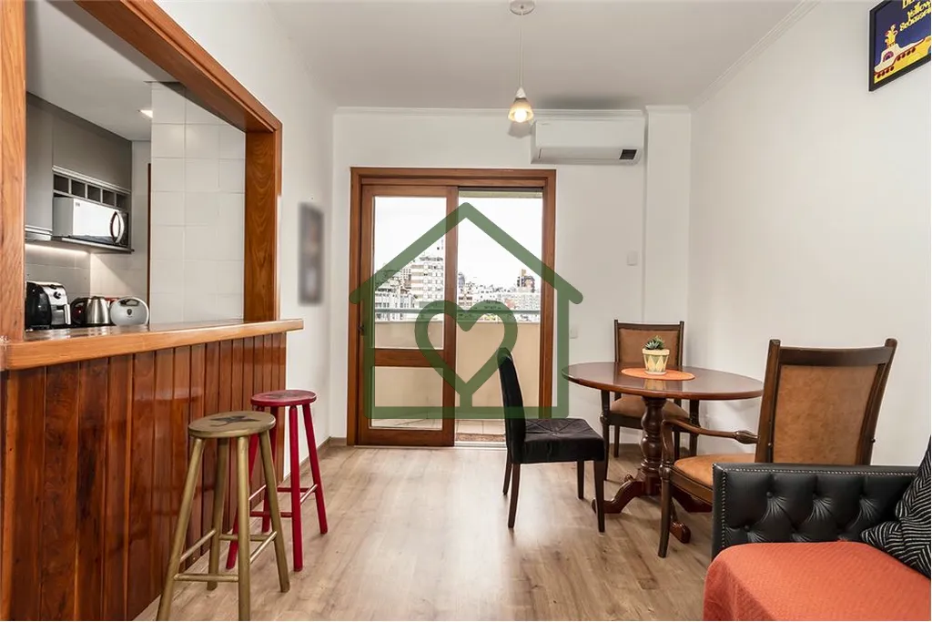 Apartamento de 1 dormitório/suite, semi mobiliado, com 57m2 no Piazza Navona Flat, sala com 2 ambie...