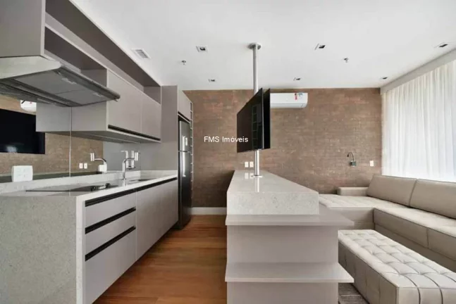 Imagem Apartamento à venda na Vila Olímpia, São Paulo-SP: 1 quarto, 1 suíte, 1 banheiro, 2 vagas, 62m². Venha conferir!