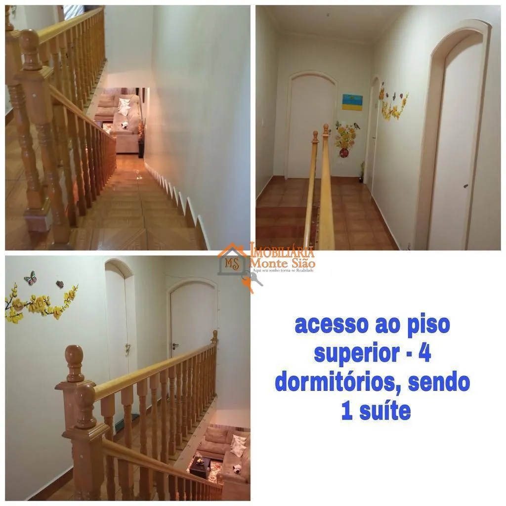 Imagem Sobrado com 4 dormitórios à venda, 247 m² por R$ 720.000,00 - Vila Paraíso - Guarulhos/SP