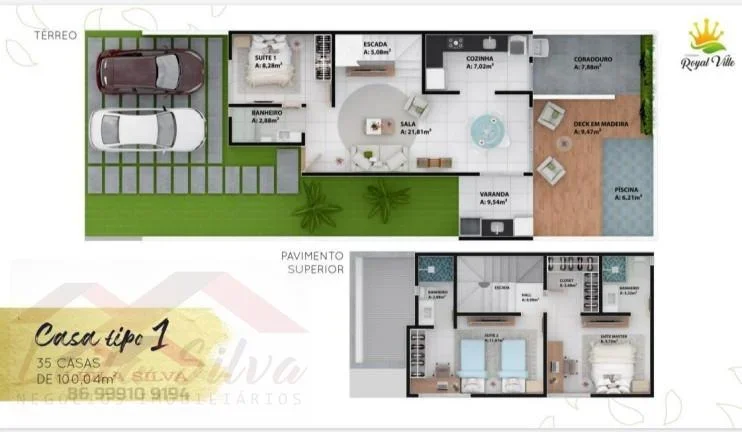 Imagem Casa em Condomínio para Venda em Teresina, Morros, 3 dormitórios, 3 suítes, 3 banheiros, 3 vagas
