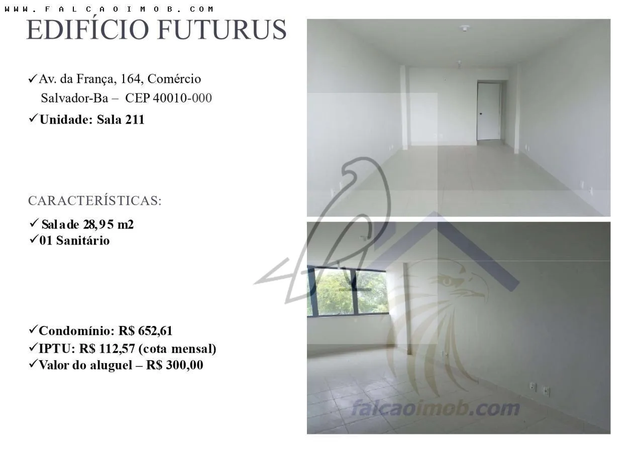 Imagem Sala Comercial para Locação em Salvador / BA no bairro Comércio