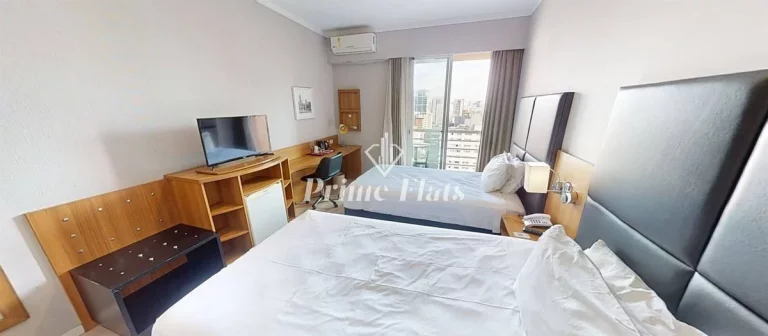 Imagem Flat disponível para venda no Comfort Ibirapuera, com 26m², 1 dormitório e 1 vaga de garagem