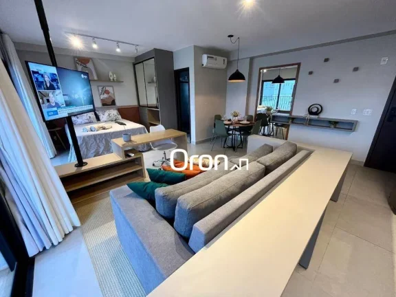 Imagem Flat mobiliado com 1 dormitório à venda, 46 m² por R$ 570.000 - Setor Bueno - Goiânia/GO