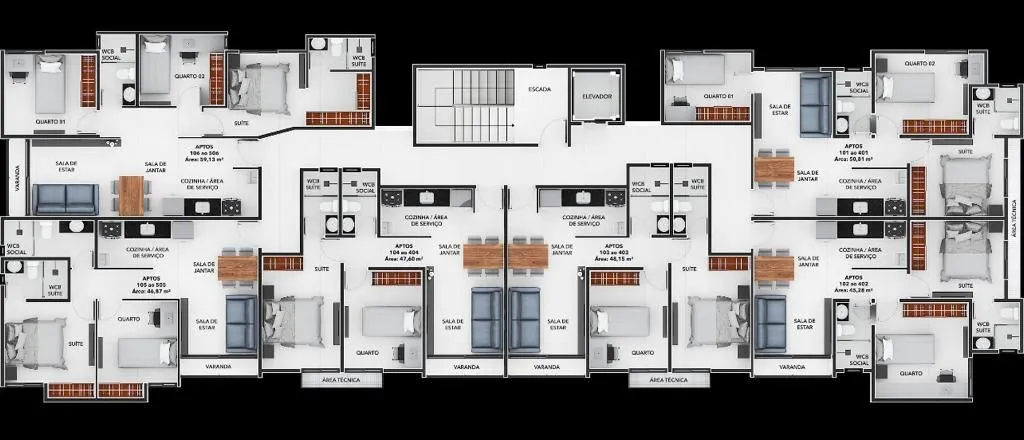Imagem Apartamento com 2 dormitórios à venda, 48 m² por R$ 448.999,00 - Jardim Oceania - João Pessoa/PB