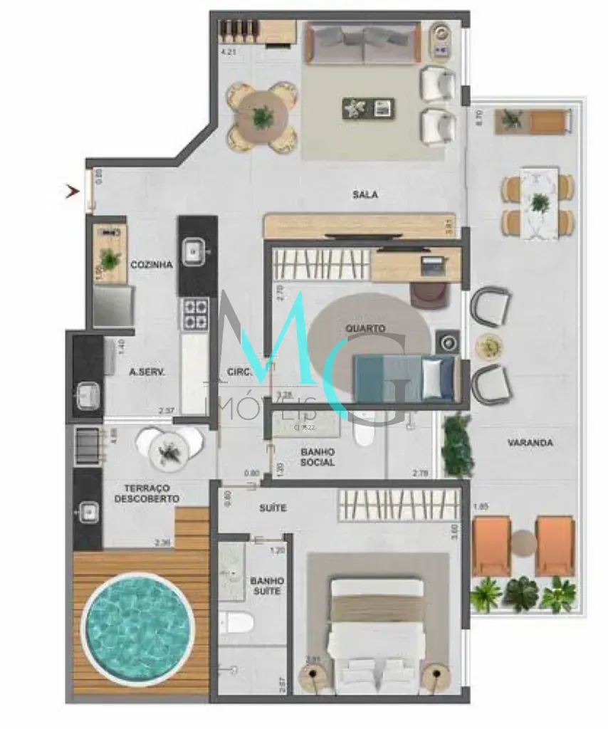 Imagem Apartamento à venda 3 Quartos 1 Suite 1 Vaga 103.84M² Barra da Tijuca Rio de Janeiro - RJ | Basílio Tijuca