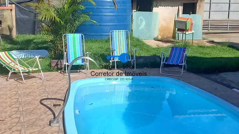 Imagem Mini Chácara com 2 dormitórios 1 banheiro Sala - Cozinha e Piscina !
