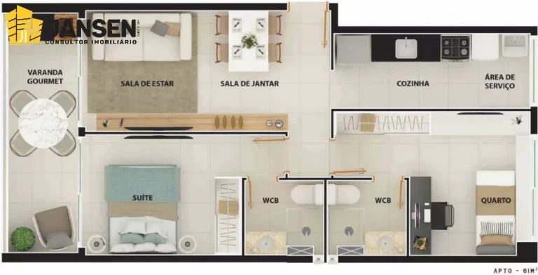 Imagem MINDSET, APARTAMENTOS COM 01, 02 E 03 QUARTOS EM MANAÍRA