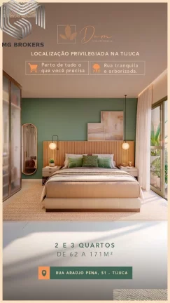 Imagem Apartamento à venda na Tijuca, Rio de Janeiro - 2 quartos, 1 suíte, lazer completo, 1 vaga de garagem, 64m² de área.Perto do Metro. Aproveite!