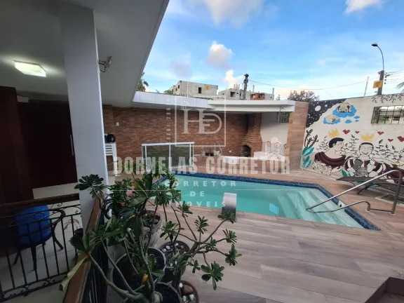 Imagem Casa Alto Padrão em Olinda uma quadra do mar 4qtos 2vgs piscina churrasq. quintal financia