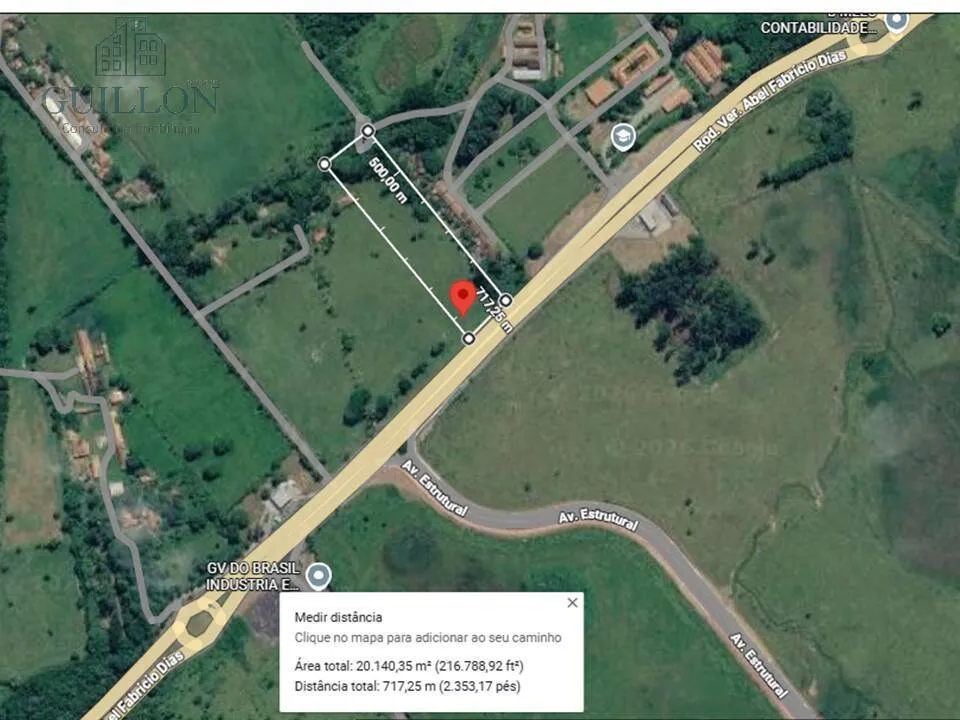 Imagem Área de 20.000 m² à venda | Frente para Rodovia | Zoneamento Misto