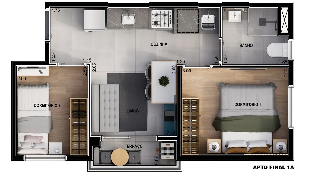 Imagem Imperdível! Apartamento à venda em São Paulo-SP, Vila Gumercindo, 2 quartos 33,64 m²
