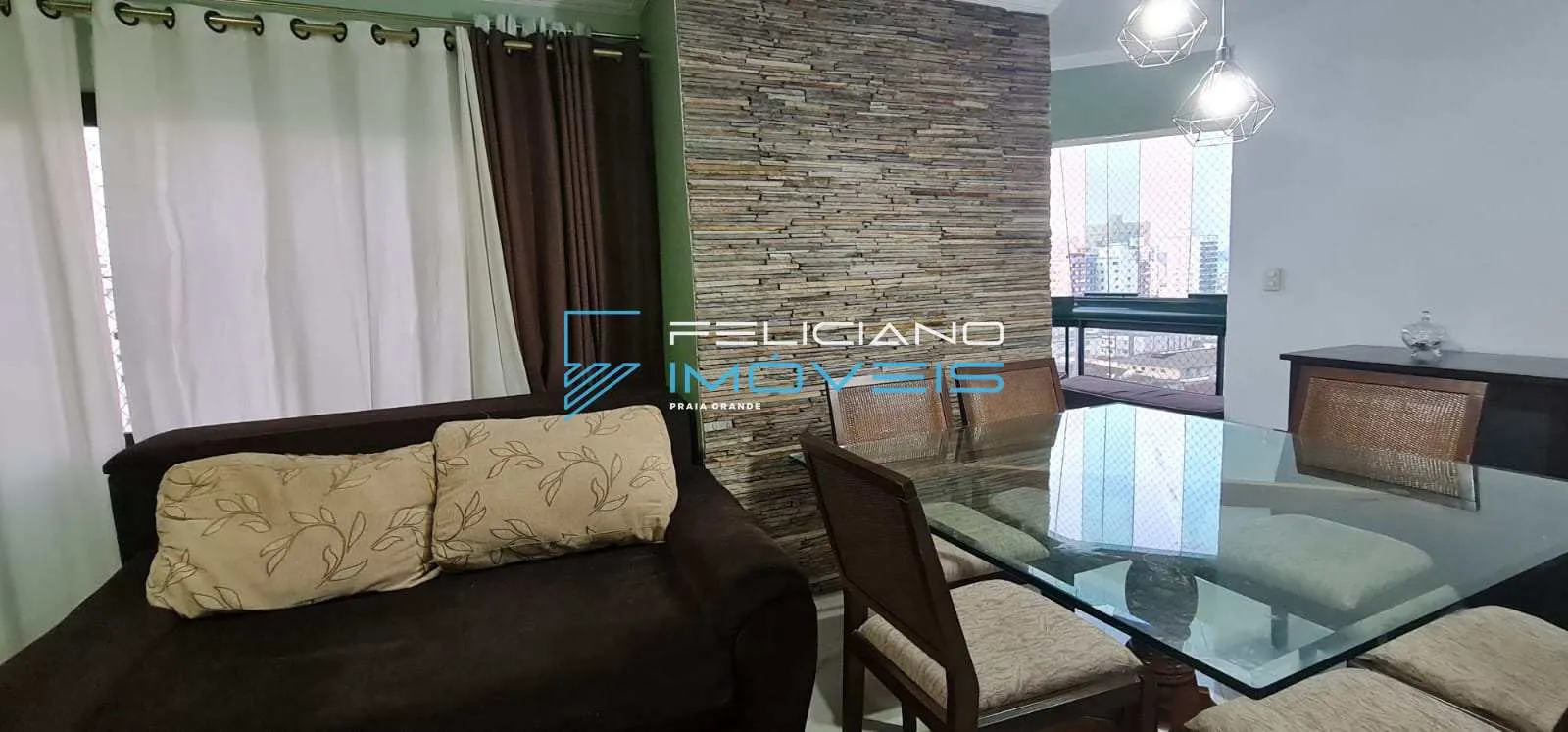 Imagem Apartamento com 3 dorms, Ocian, Praia Grande - R$ 700 mil, Cod: 1574