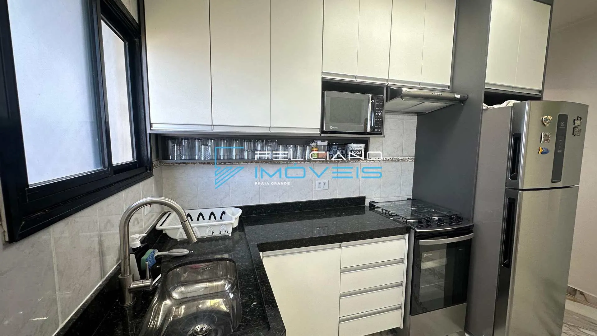 Imagem Apartamento com 2 quartos, Balneário Maracanã, Praia Grande - R$ 450 mil, Cod: 7200