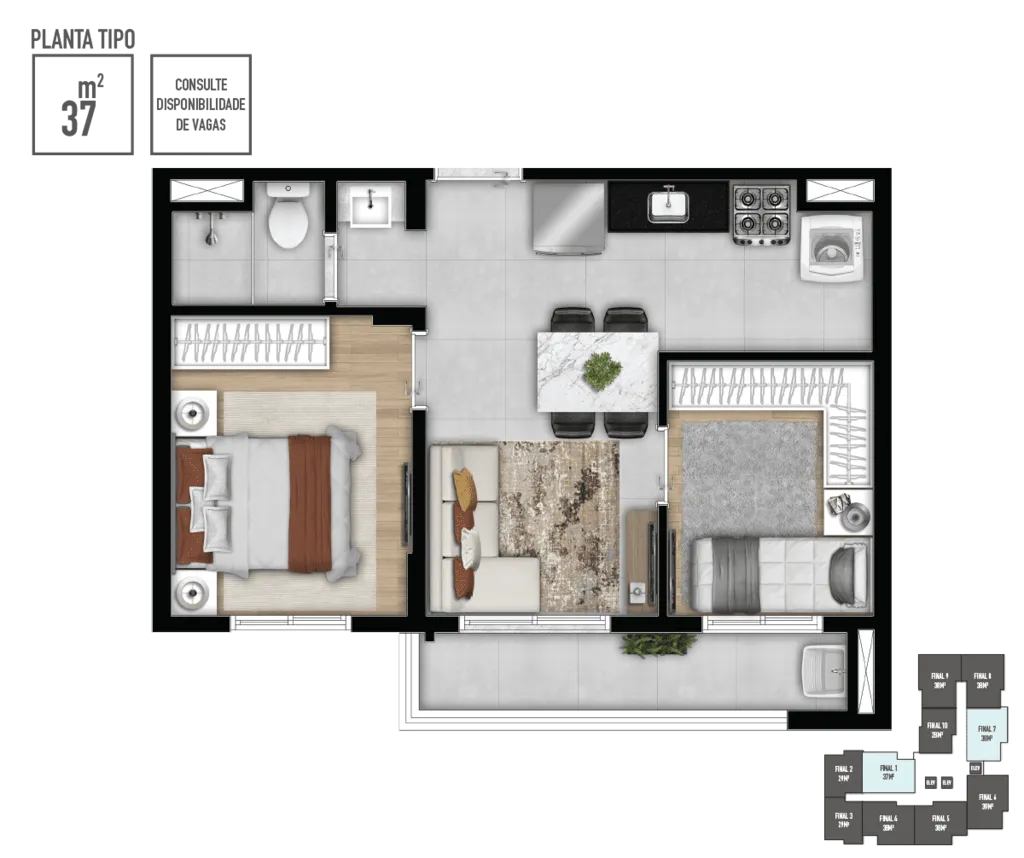 Imagem Bless Praça da Árvore - Apartamento à venda no bairro Mirandópolis - São Paulo/SP
