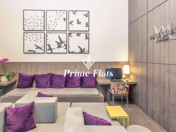 Imagem Flat disponível para venda no Mercure São Paulo Moema Times Square, com 30m², 1 dormitório e 1 vaga