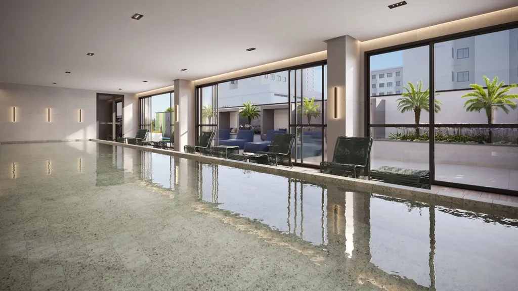Imagem Imóvel à venda no Centro de Curitiba-PR: Apartamento moderno com 1 quarto, 1 banheiro e 23,82m² de área.
