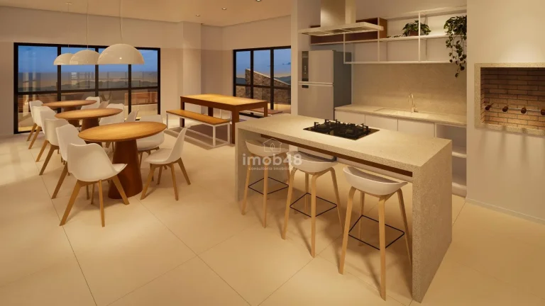 Imagem Apartamento à Venda no Centro de São José, 2 Quartos, 52m²