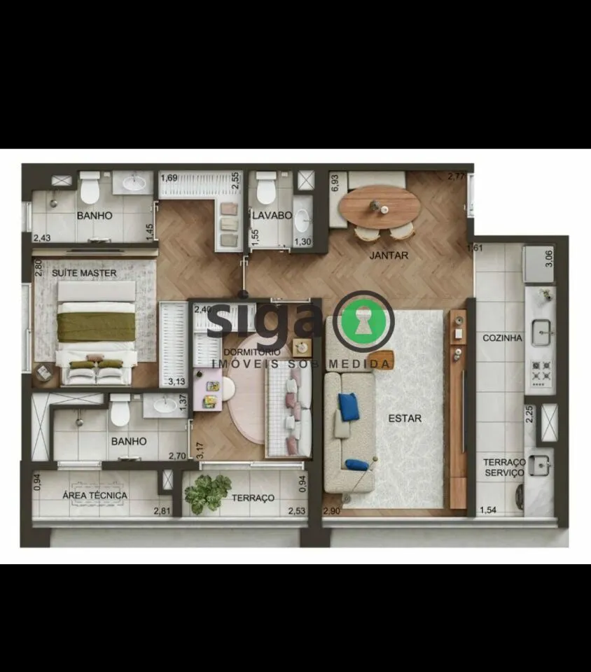 Imagem Apartamento 2 dorms e 1 vaga - Chucri Zaidan - Luxo, Status e Valorização no Novo Eixo Global