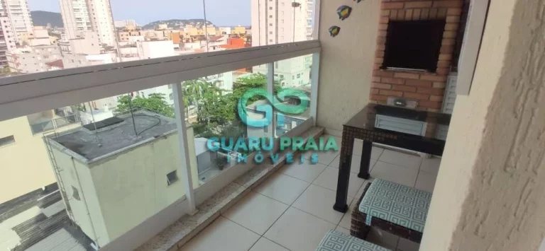 Imagem Apartamento Padrão com sacada gourmet à 300m da praia.
