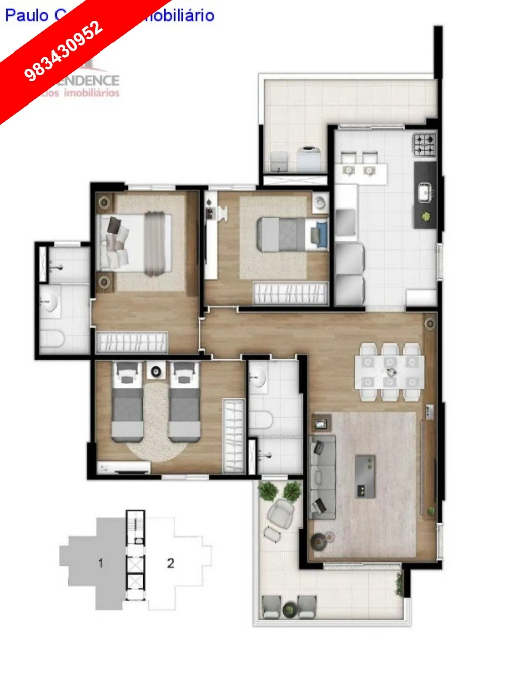 Imagem Condomínio White Residence Campestre Santo André-sp, apartamento 3 quartos em Campestre Santo André SP