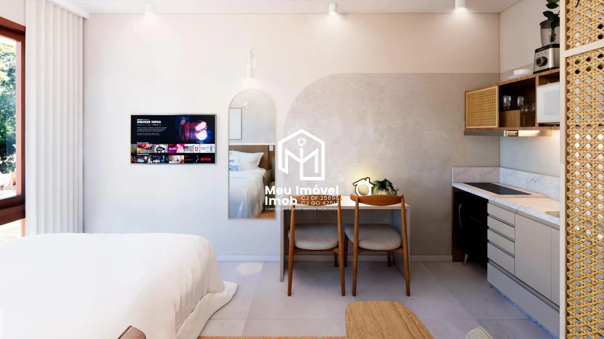 Imagem Studio Vila Recreio Jardim Andreia 1 Quarto 1 Vaga 15m²