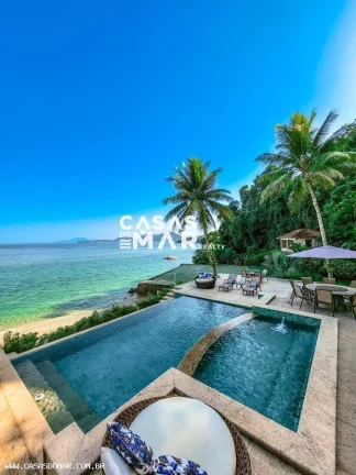 Imagem Casa Frente Mar para Temporada em Angra dos Reis / RJ no bairro Mombaça