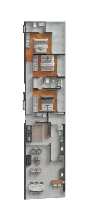 Imagem Lançamento Versatto Residence localizado a 3 quadras do mar.