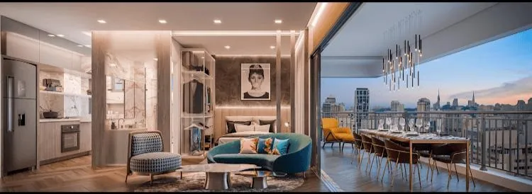 Imagem Apartamento com 26m² Localizado no Studio Cyrela For You Perdizes