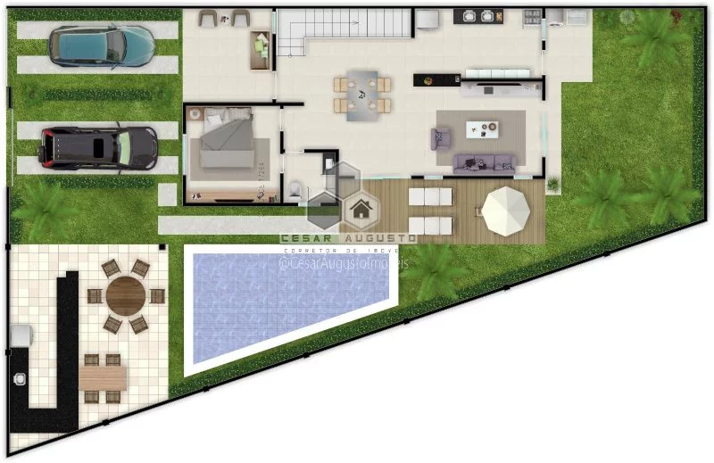 Imagem Residencial Portal do Sol - Casas duplex com 04 quartos em rua privativa no Eus?(C)bio