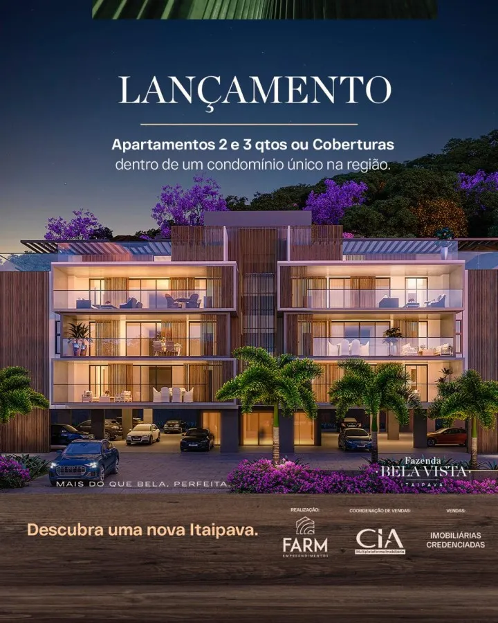 Imagem Apartamento para Venda em Petrópolis / RJ no bairro Itaipava