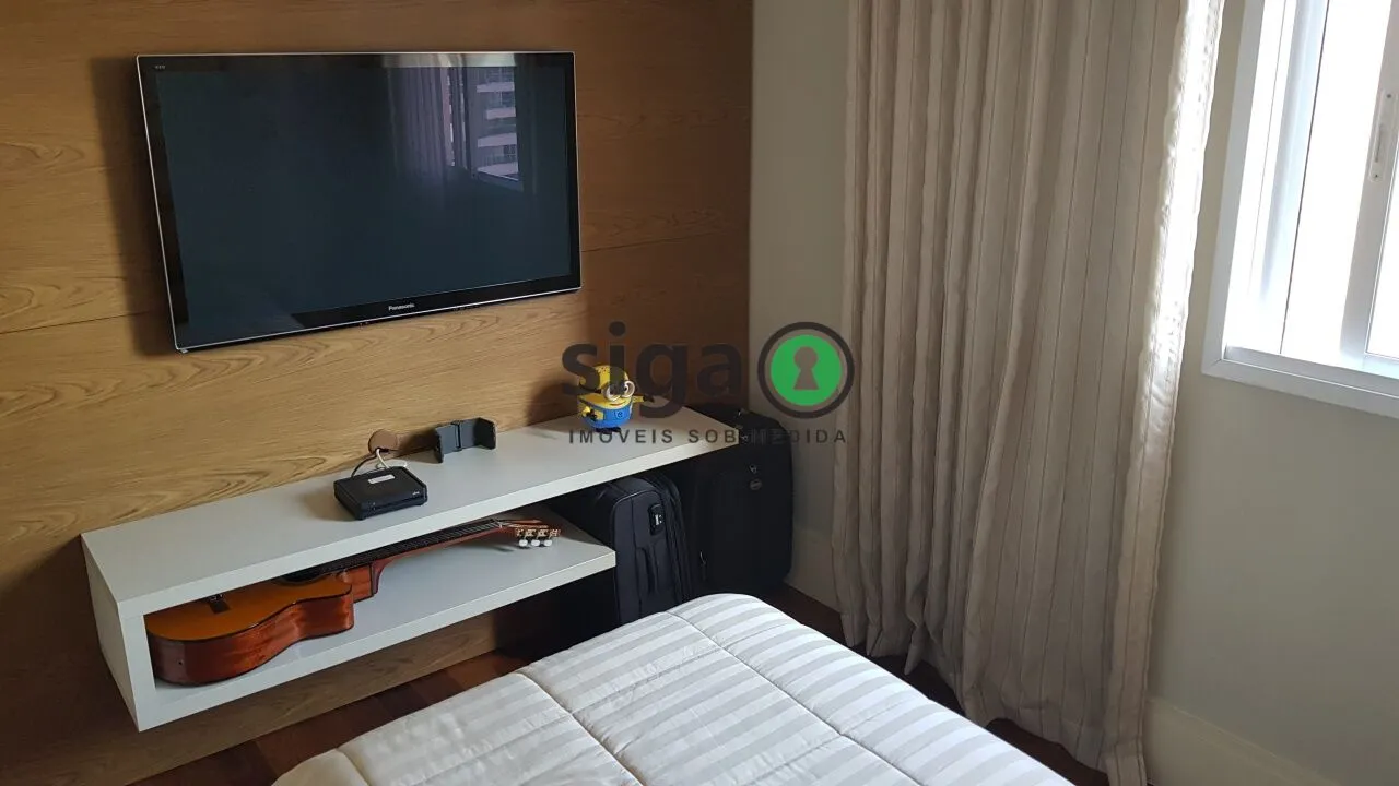Imagem Campo Belo 161m² alto padrão com 3 suítes varanda gourmet e quadra de tênis no condomínio