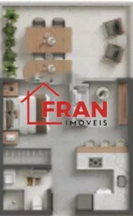 Imagem Cotas Studios com area privativa de 27,42m² á 47,15m².