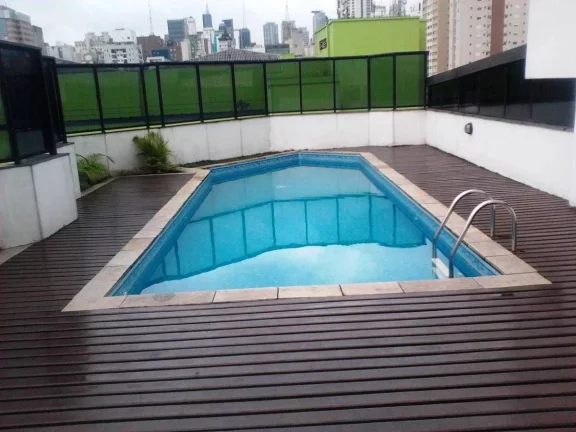 Imagem Flat disponível para locação no Columbia Residence no Jardim Paulista, com 40m², 1 dormitório e 1 vaga
