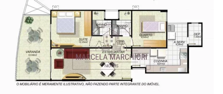 Imagem Apartamento de frente com super varanda de frente - Praia de Itapoã