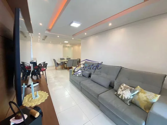 Imagem Apartamento com 3 dormitórios à venda, 131 m² por R$ 1.055.000 - Aviação - Praia Grande/SP