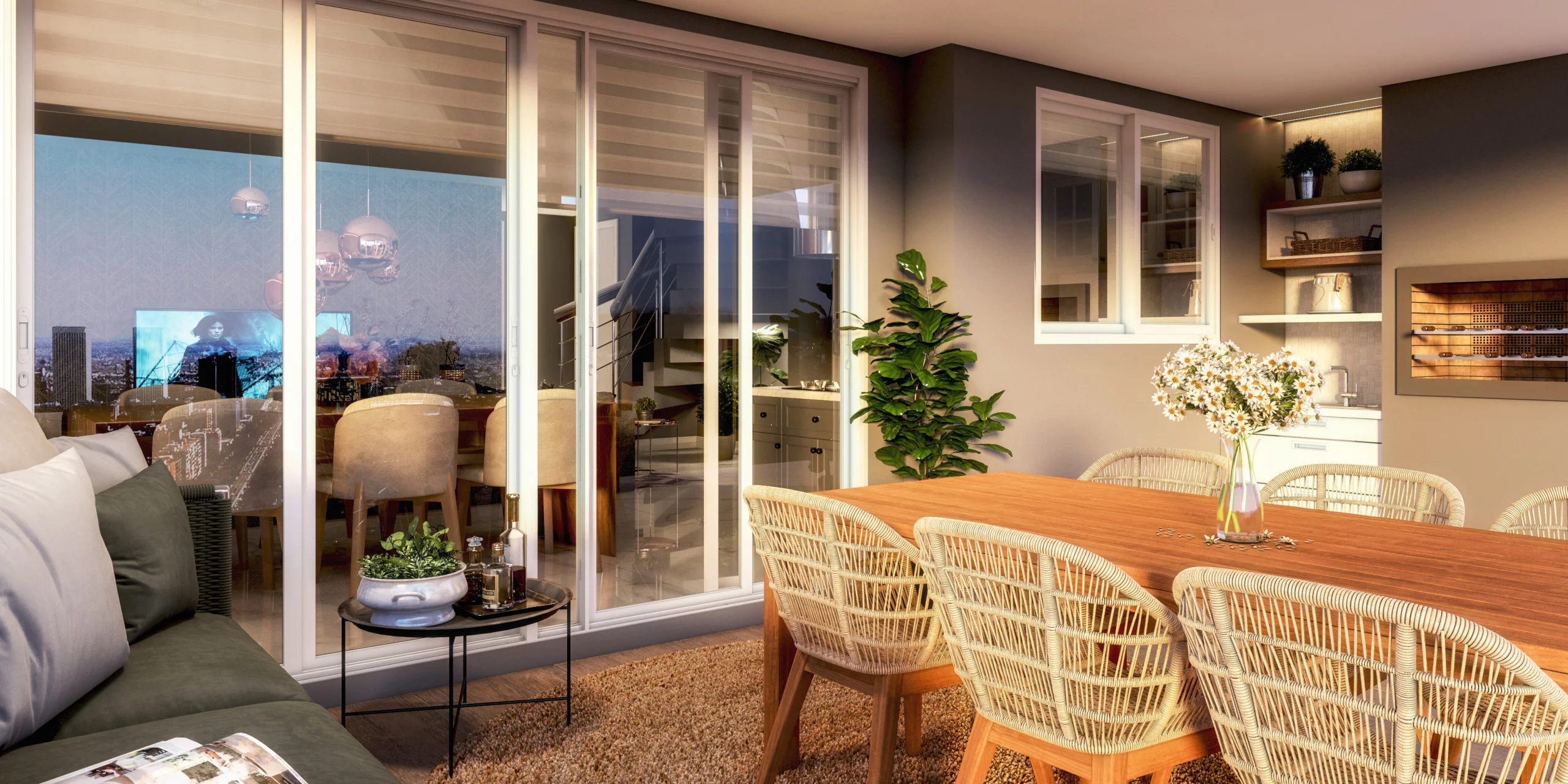 Imagem Apartamento Duplex 3 quartos sendo 3 suítes para venda no bairro Nossa Senhora de Lourdes em Caxias