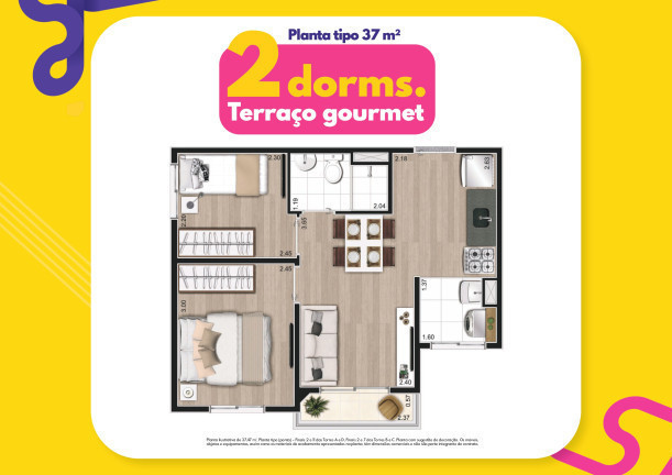 Imagem Apartamento com 2 Quartos à Venda,  em Vila Independência - São Paulo