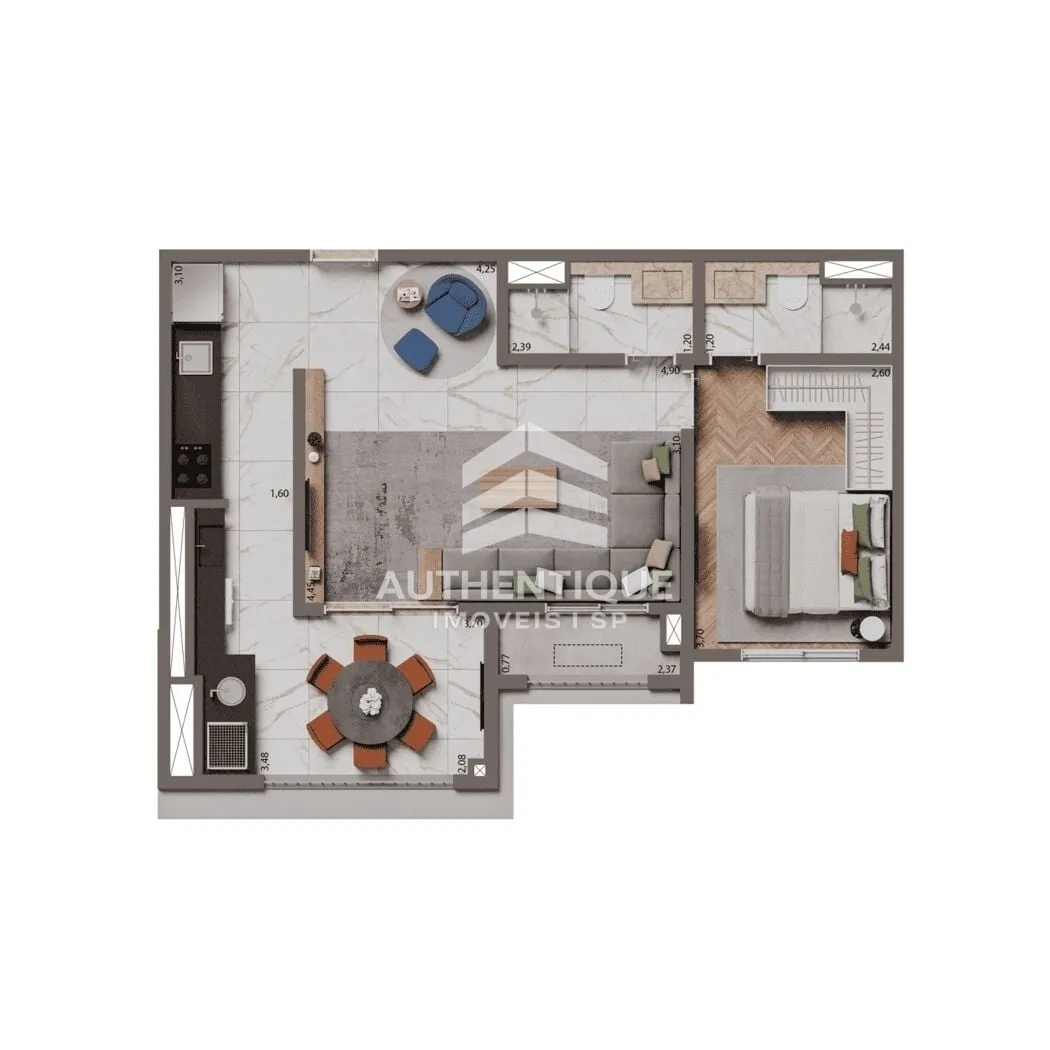 Imagem BROOKLYN BRIDGE - Apartamento à venda no bairro Brooklin - São Paulo/SP, Zona Sul
