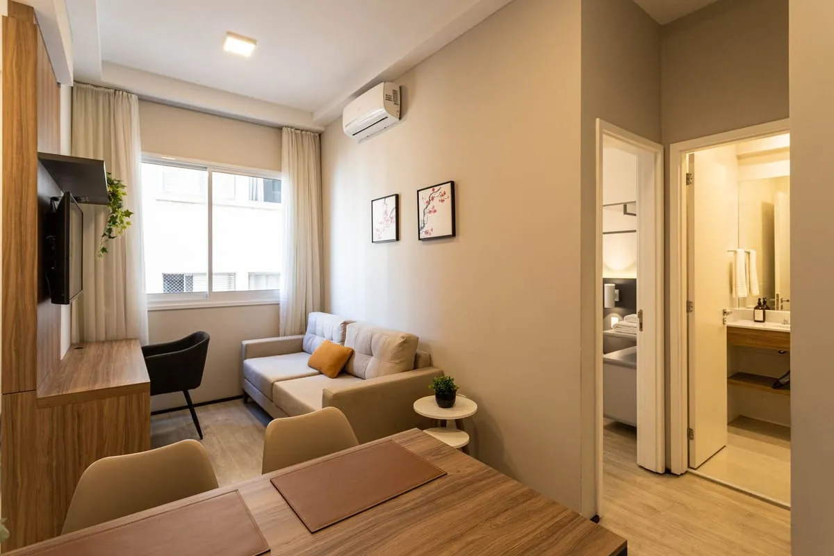 Imagem Apartamento com 1 Quarto para alugar, 35m² - Higienópolis