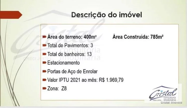 Imagem Prédio à venda, 400 m² - Santo Amaro - São Paulo/SP
