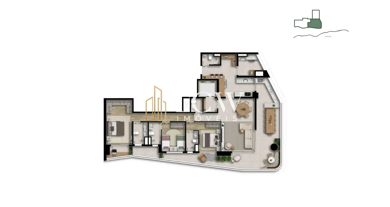 Imagem Apartamentos à Venda em Perdizes | 3 Suítes e 4 Dormitórios | 127 a 216 m² | São Paulo/SP