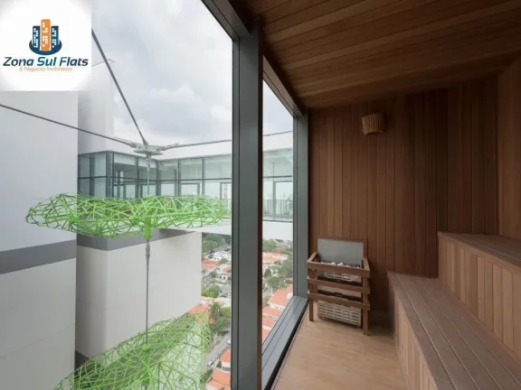 Imagem Apartamento Para Venda No Brooklin Com 1 Suíte e 1 Vaga - Mobiliado