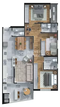 Imagem APARTAMENTO 3 QUARTOS, 2 VAGAS - VENDA - FAZENDA, ITAJAÍ/SC