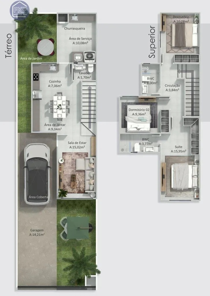 Imagem Casa Duplex 3 dormitórios!