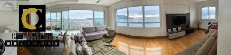 Imagem Belíssimo apartamento vista mar em Santos, com 380m², design diferenciado,