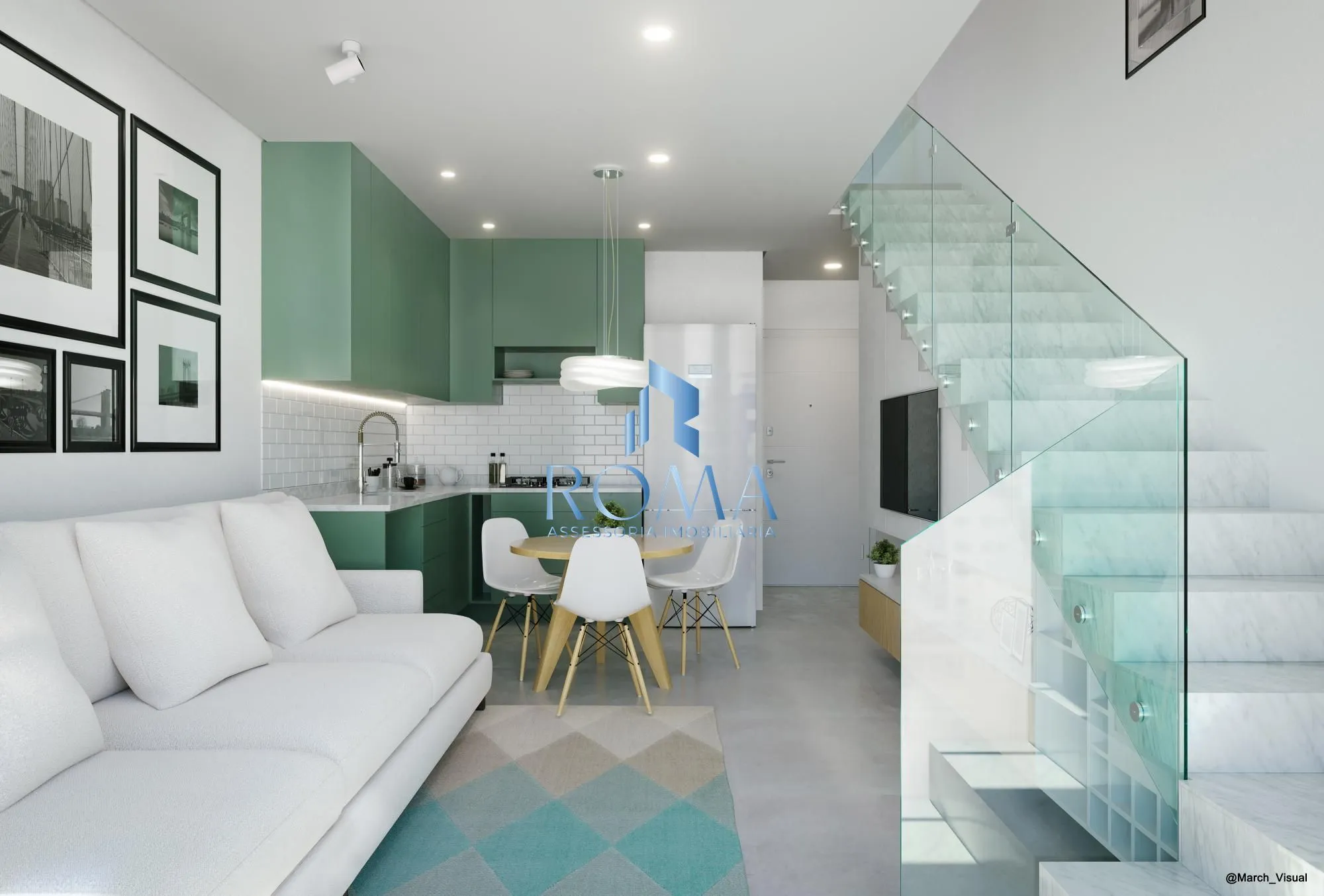 Imagem Residencial Duque 17CINCO5 com unidades studios, apartamentos e duplex na planta