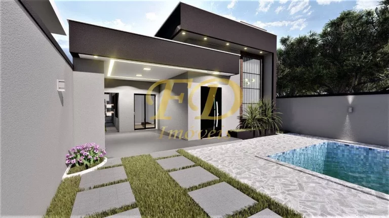 Imagem Casa com Piscina Terra Preta / Financiamento Bancário