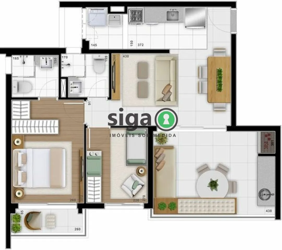Imagem Apartamento para venda na Vila Mascote 02 dormitórios, São Paulo - SP