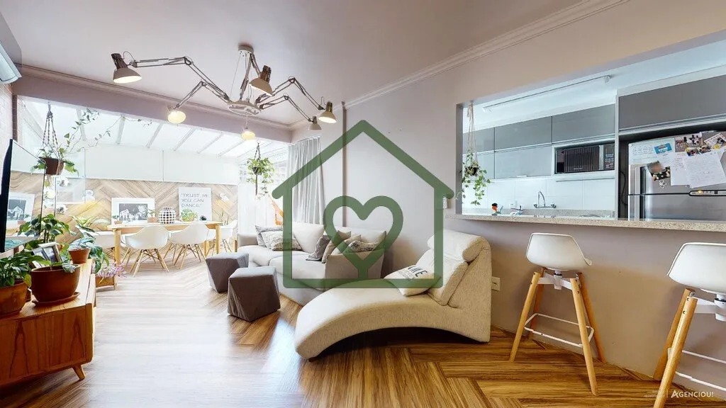 Imagem Amplo apartamento de 100,16 m² distribuídos em uma planta muito sofisticada. O imóvel conta com 2...