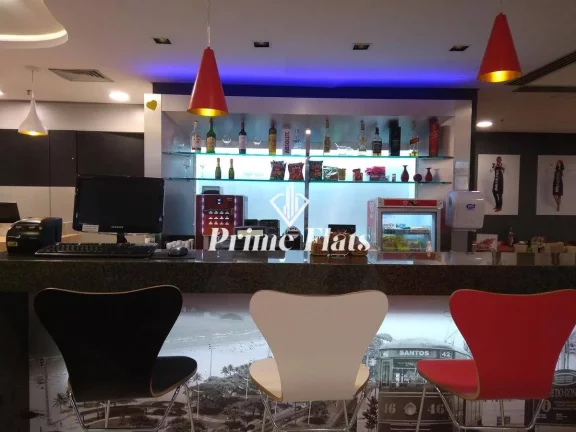 Imagem Flat disponível para venda no Íbis Santos, com 18m², 1 dormitório e 1 vaga